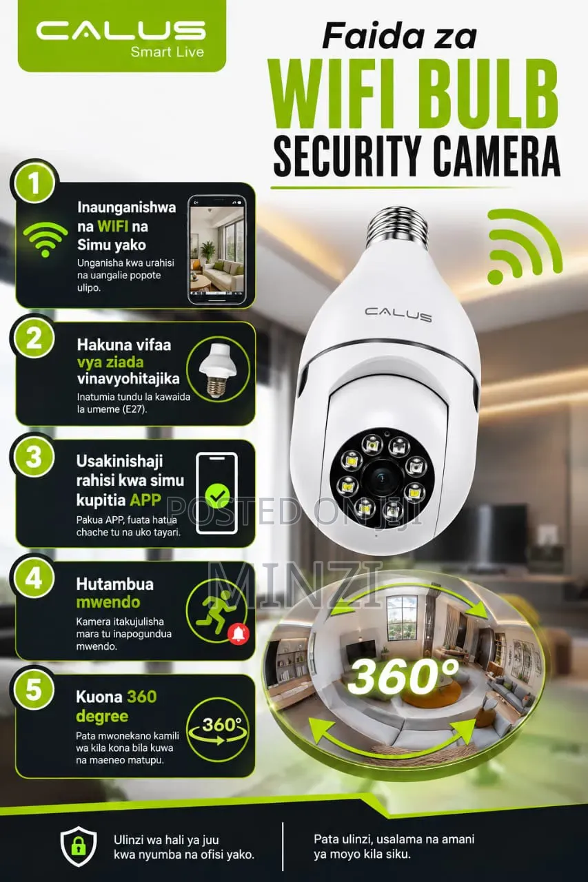 Wifi Bulb Security Camera