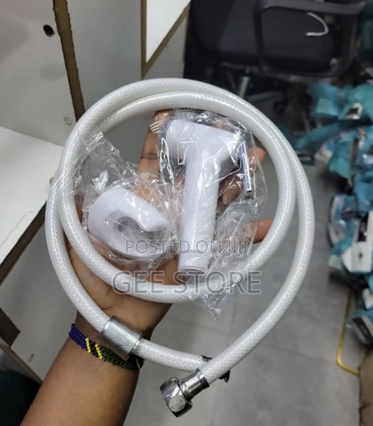 Complete White Handheld Bidet Sprayer Set