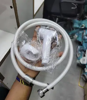 Complete White Handheld Bidet Sprayer Set