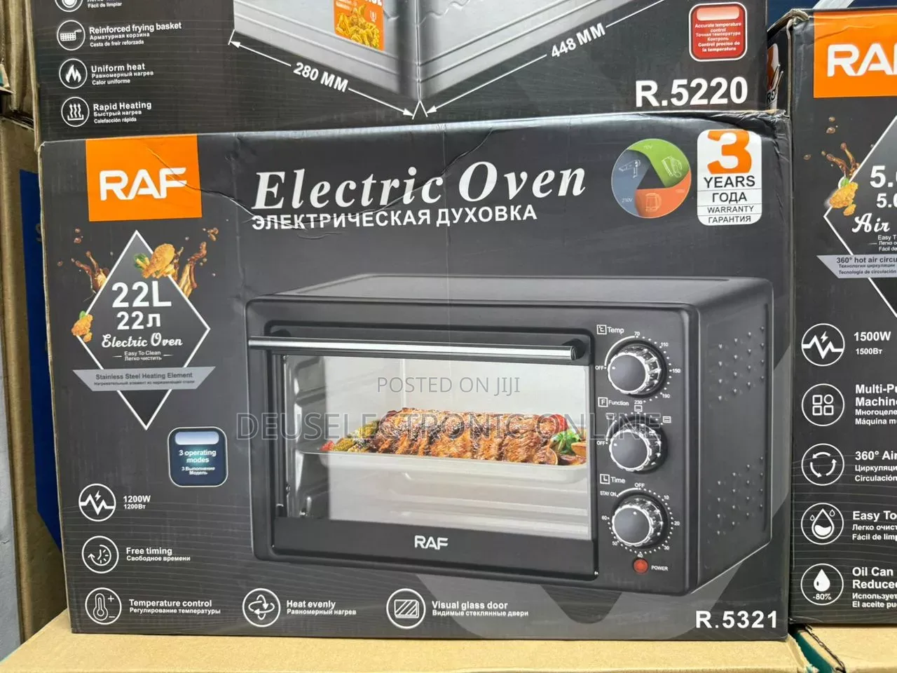 Raf Electric Oven 22litre Kwa 155,000