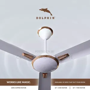 *Dolphin Ceiling Fan Gold* Size 36 ,56