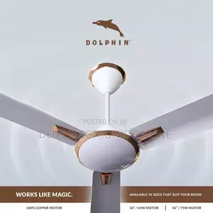 *Dolphin Ceiling Fan Gold* Size 36 ,56