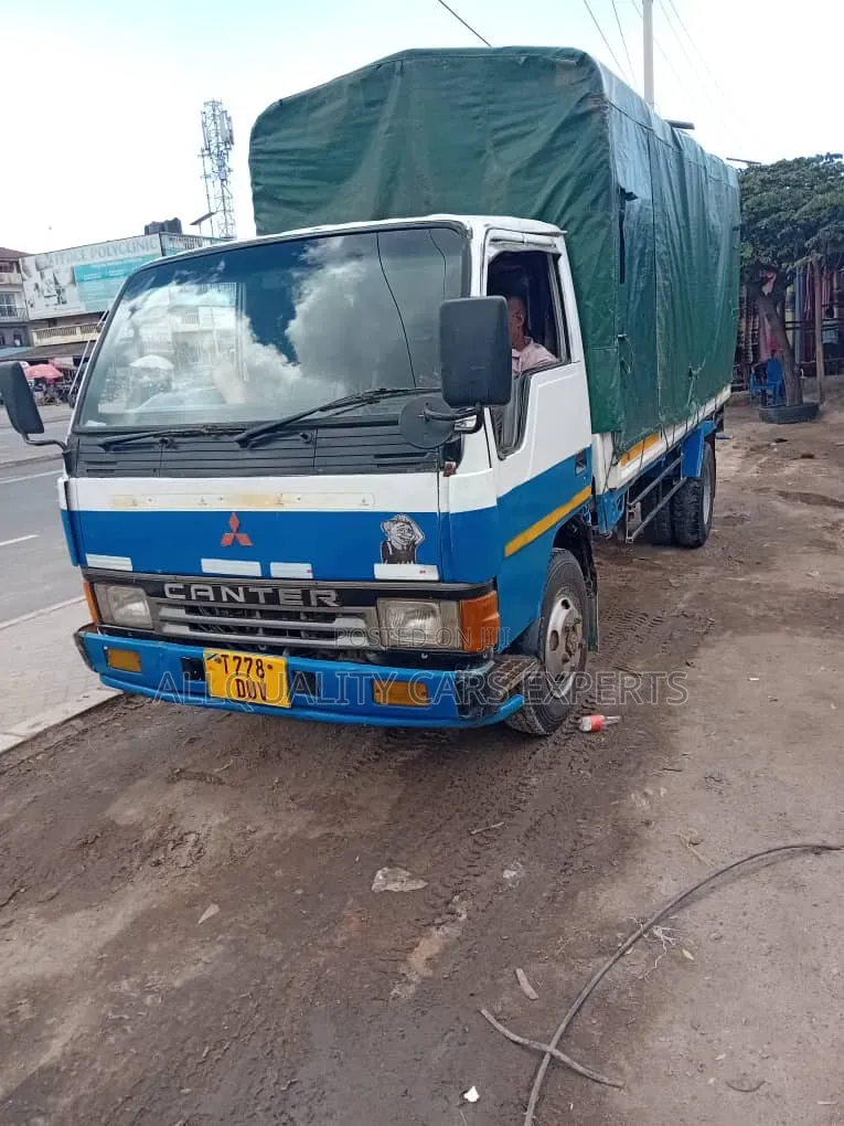 Mitsubishi Canter Cargo Engine 4d33 1998 White
