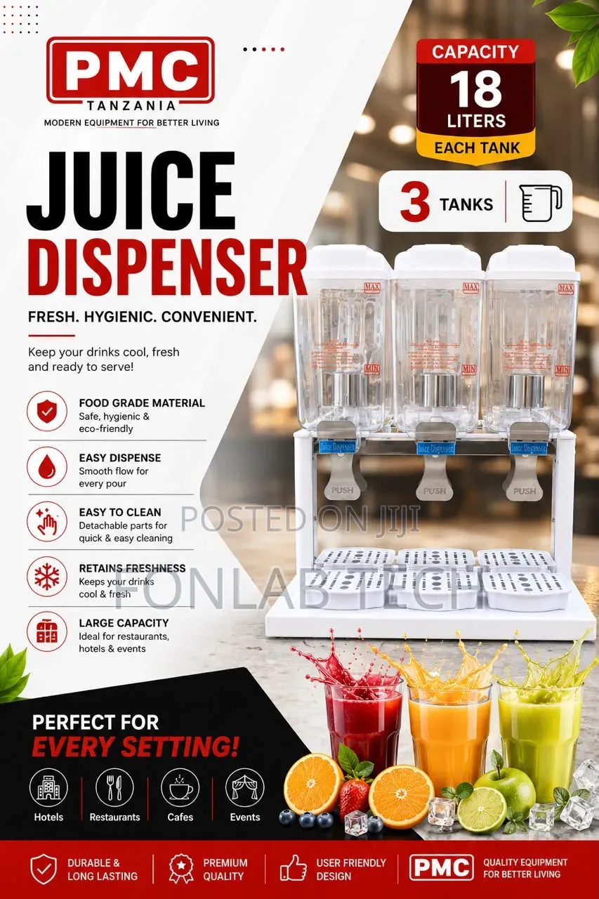 Juice Dispenser 3 Tanks 18l Each