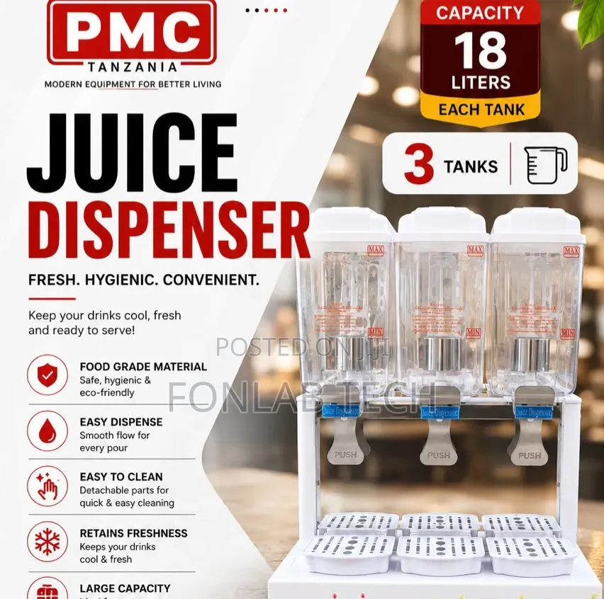Juice Dispenser 3 Tanks 18l Each