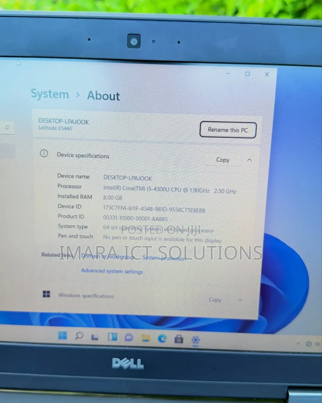 Laptop Dell Latitude E5440 8GB Intel Core i5 HDD 500GB