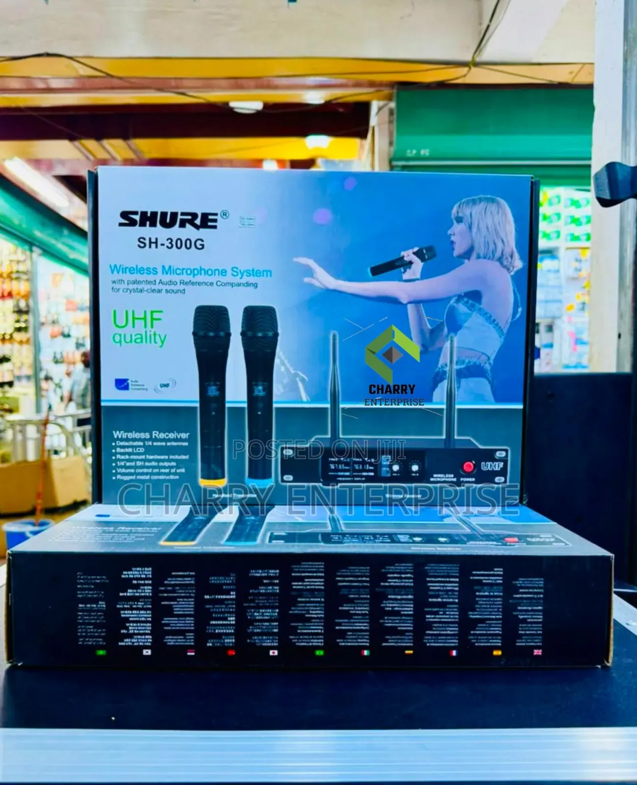 SHURE UHF Quality Wireless Proffessional Microphone Inaenda Hadi 100m