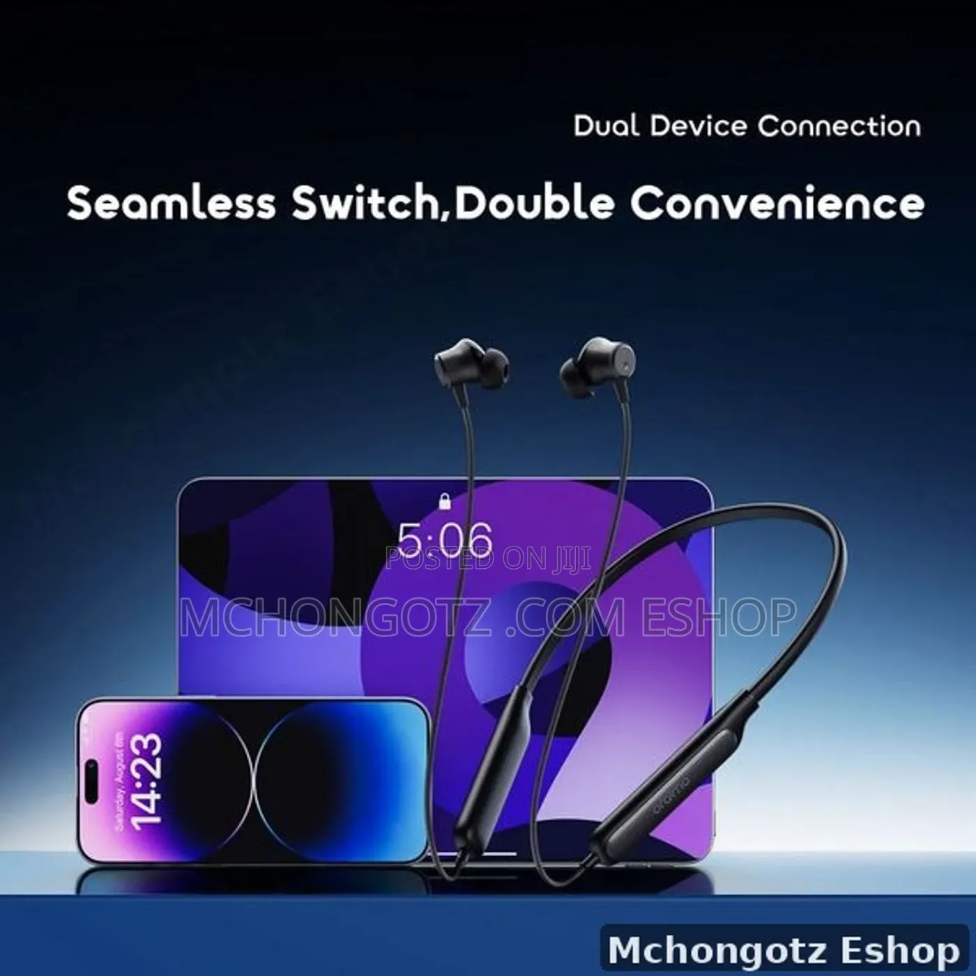 Oraimo Necklace 5 OEB-611 ANC Wireless Neckband Earphones 40 Hours