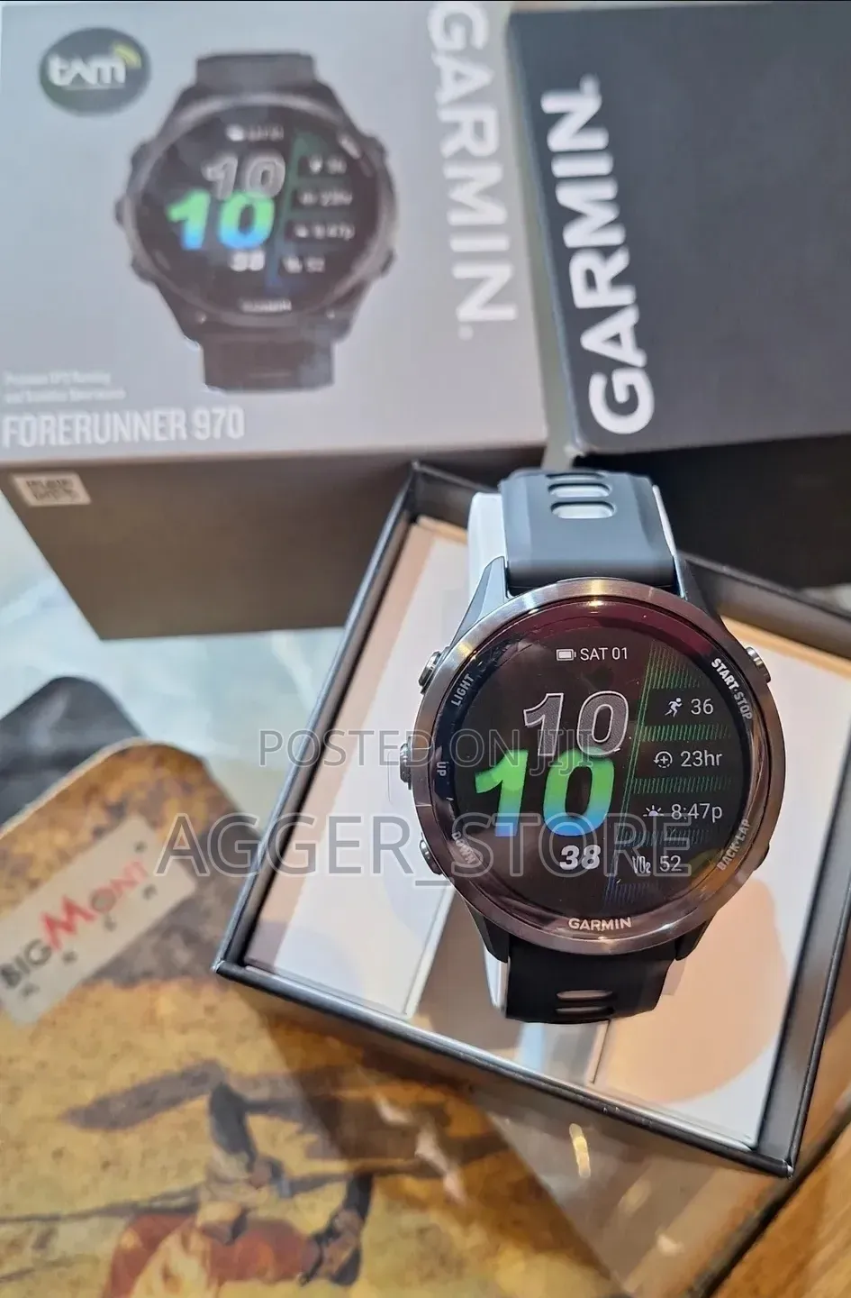 Garmin Forerunner 970 High-End GPS Running and Triathlon Smartwatch