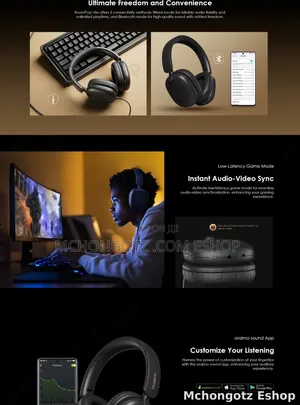 Oraimo BoomPop Lite OHP-317 Wireless Bluetooth Headphones 65 Hours