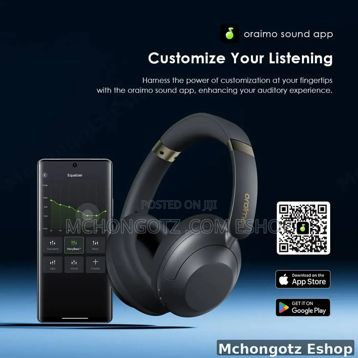 Oraimo BoomPop Pro OHP-917 Bluetooth Headphones ANC 82 Hours Playtime