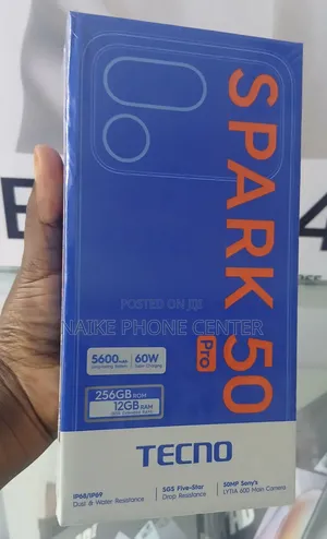 New Tecno Spark 50 Pro 256 GB Black
