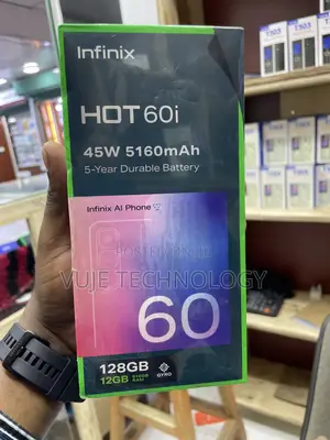 New Infinix Hot 60i 128 GB Black