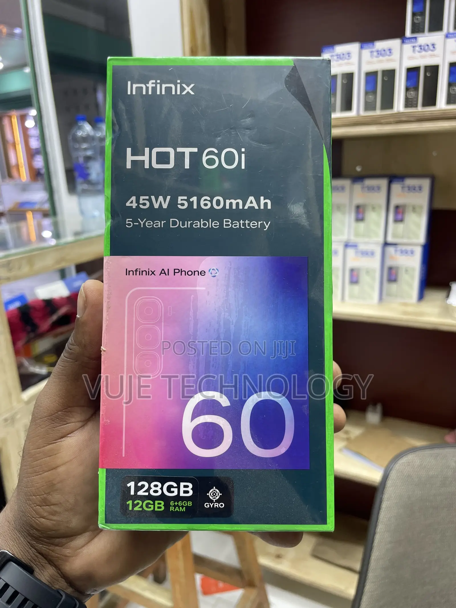 New Infinix Hot 60i 128 GB Black