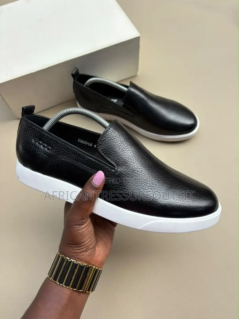 Ecco 23600-L6 Genuine Leather Slip on Casual Shoes