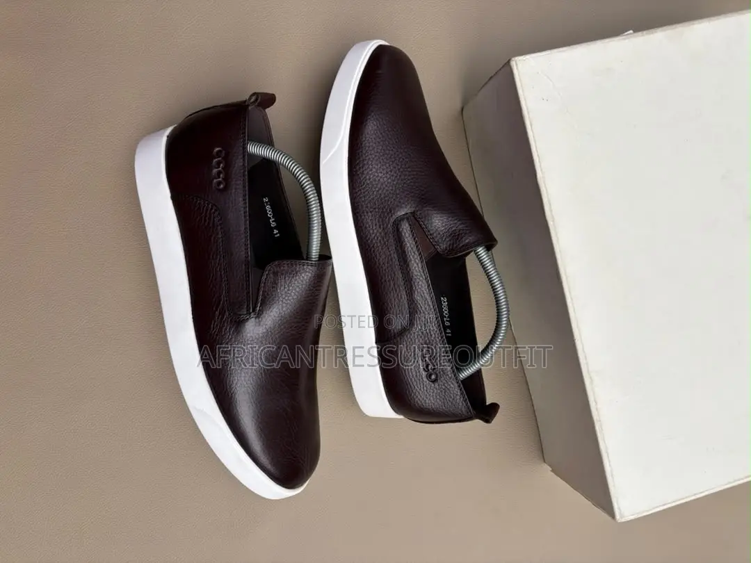 Ecco 23600-L6 Genuine Leather Slip on Casual Shoes