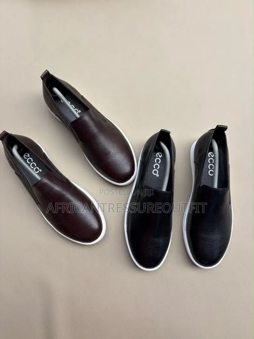 Ecco 23600-L6 Genuine Leather Slip on Casual Shoes