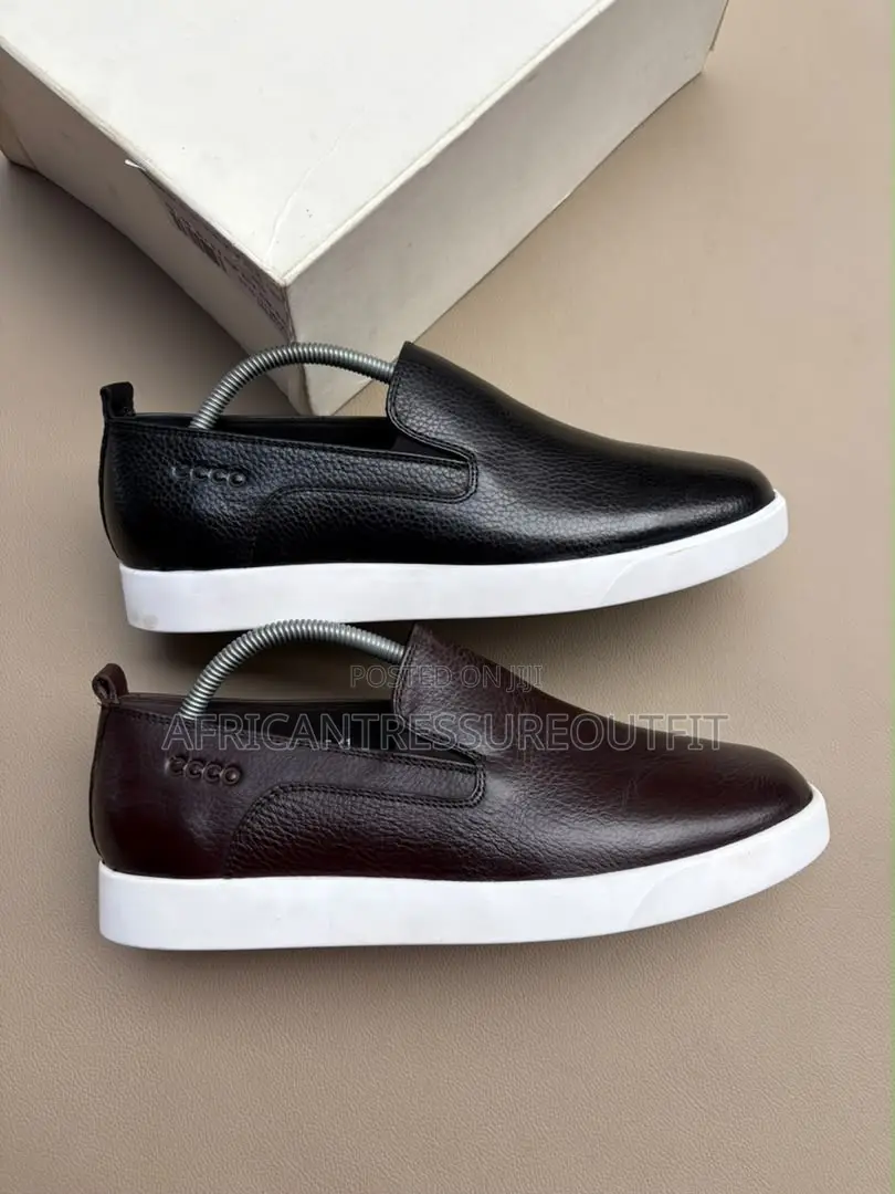 Ecco 23600-L6 Genuine Leather Slip on Casual Shoes