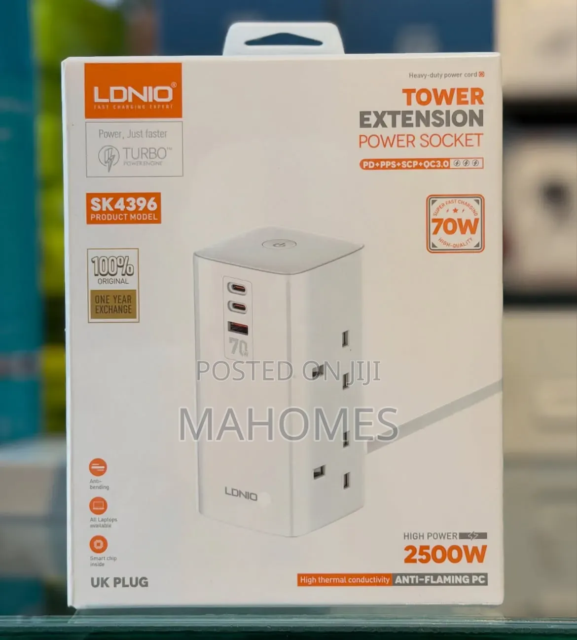 Ldnio Sk4396 Tower Extension Socket
