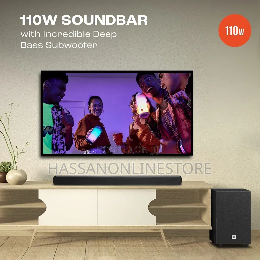 JBL Cinema SB241 Soundbar With Wired Subwoofer for Extra Deep Bass