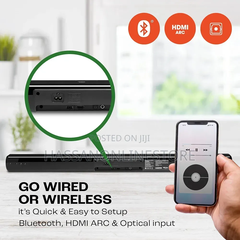 JBL Cinema SB241 Soundbar With Wired Subwoofer for Extra Deep Bass