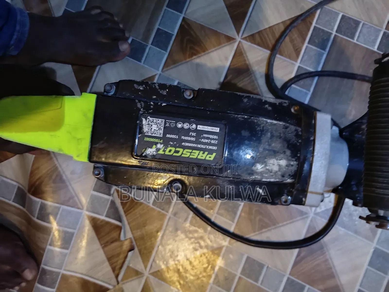 PRESCOTT Demolition Hammer 1500W – Heavy Duty Ya Kuvunja Zege