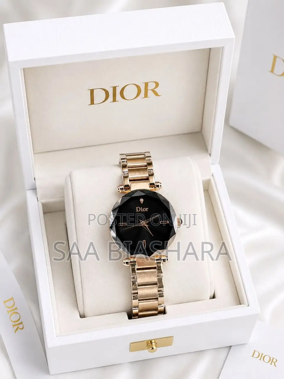 Dior Ladies Watch Rose Gold and Black