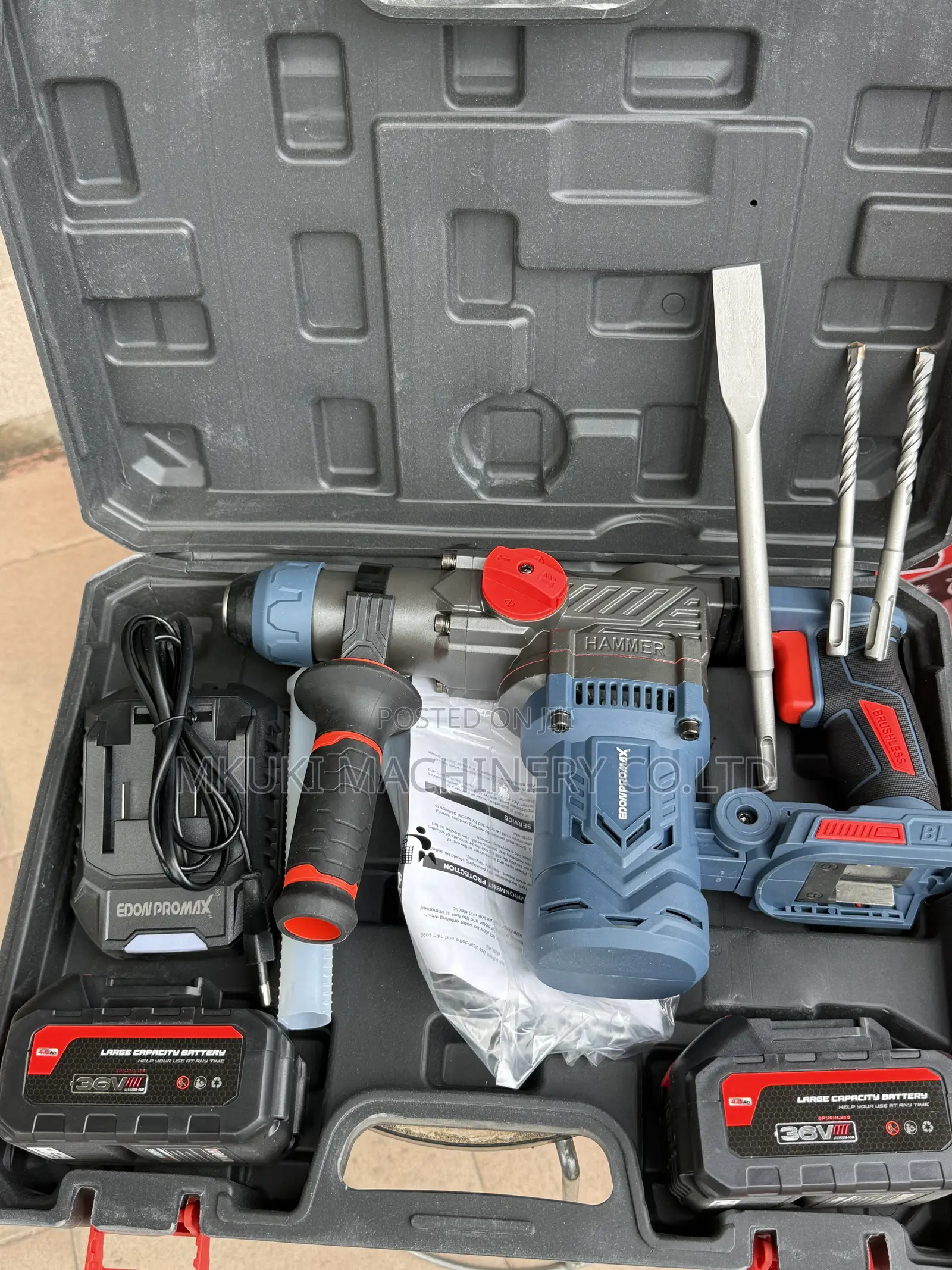 Rotary Hummer Drill Volt 36 Edon Pro Max