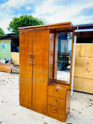 Kabati Milango Miwili Na Tressing Table