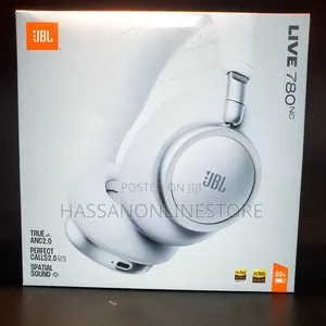 JBL Live 780NC Wireless Noise-Canceling Over-Ear Headphones - White