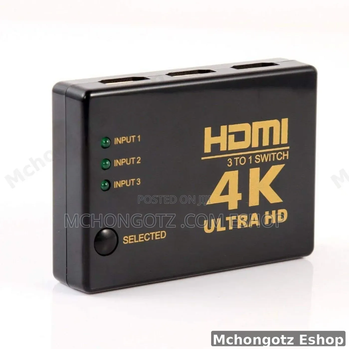 3-Port HDMI Switch Splitter With Remote ( Ultra HD)