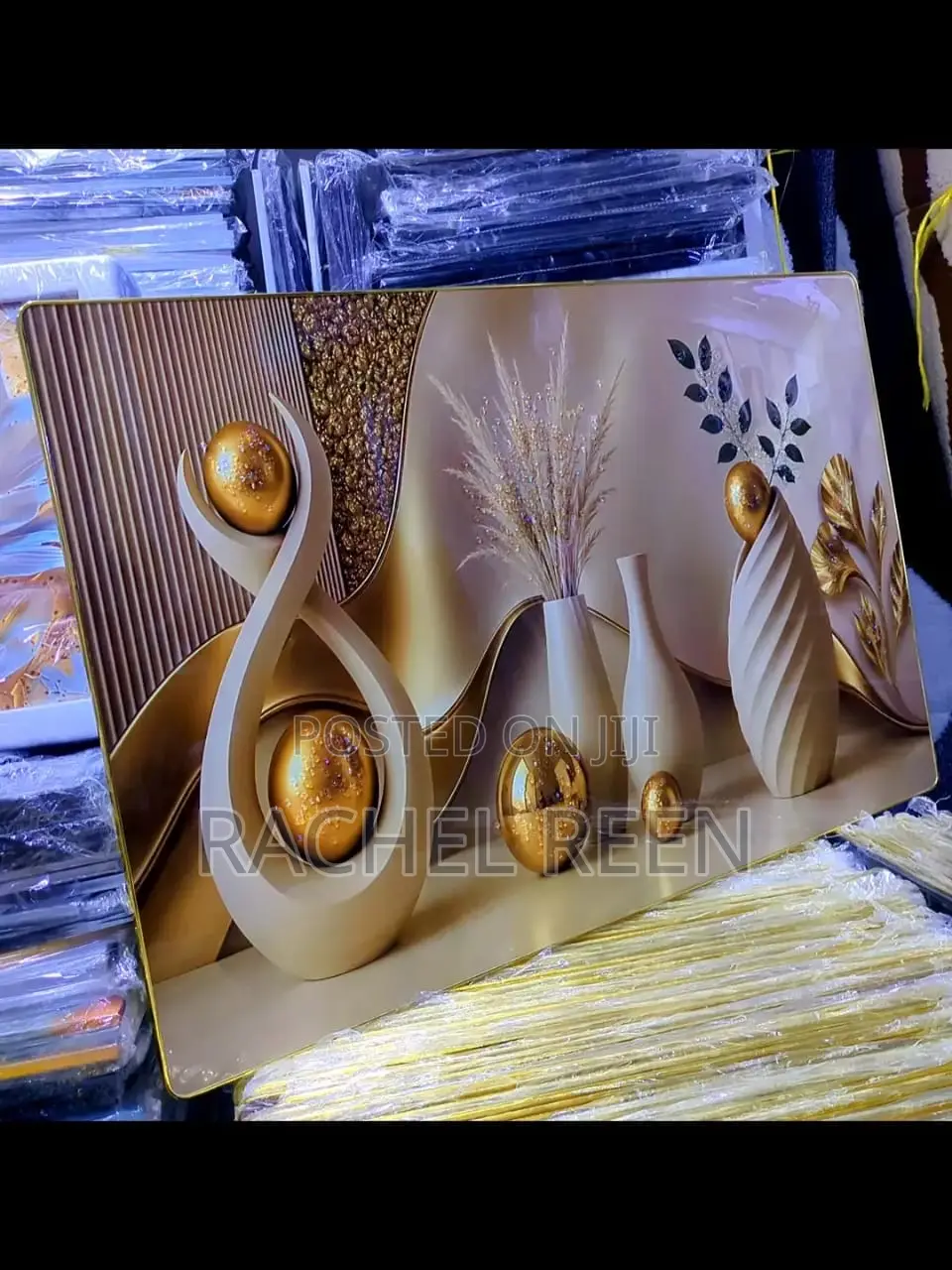 Picha Kubwa Size 60*90 Material PVC Na Stone Zipo