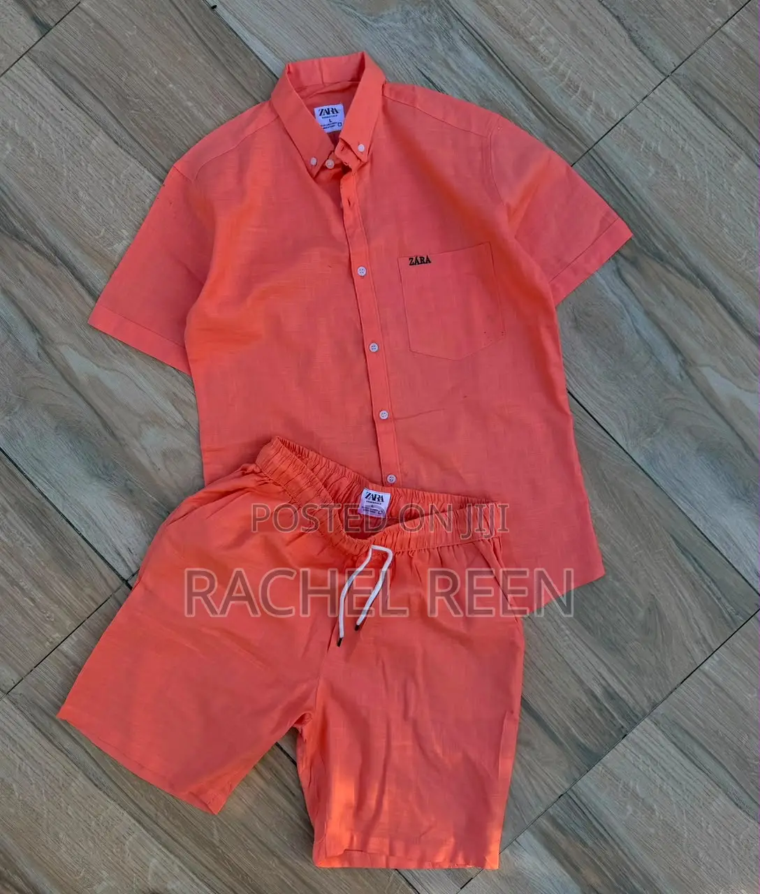 Short Linens Two Piece Available