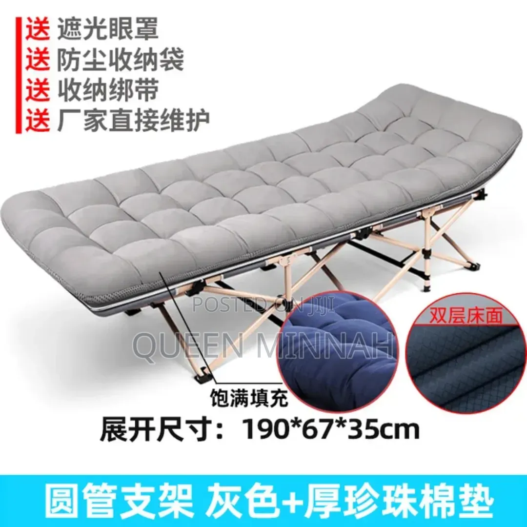 Foldable Camping Cot With Padded Mattress
