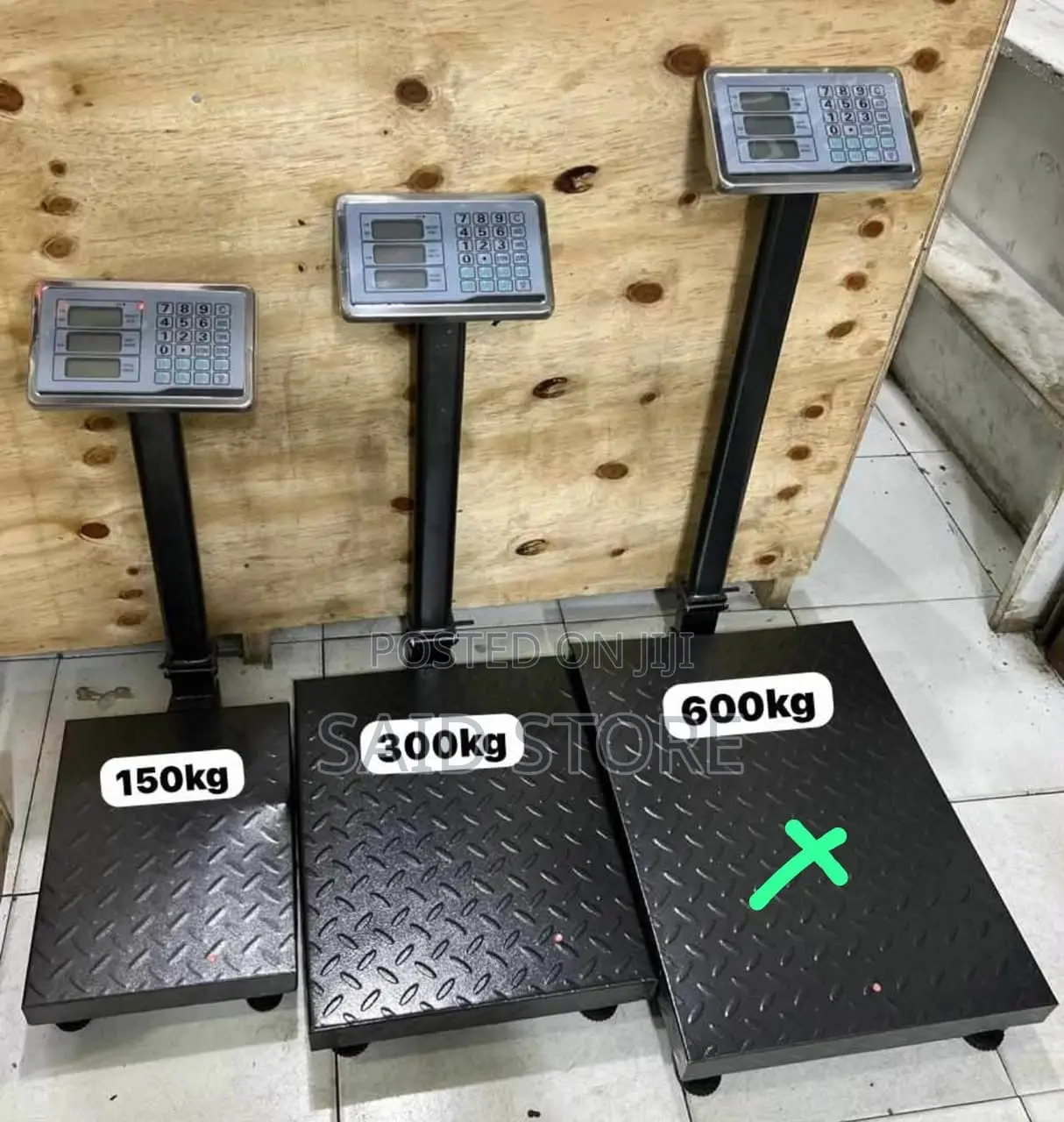 300kg Folding Industrial Platform Scale Steel