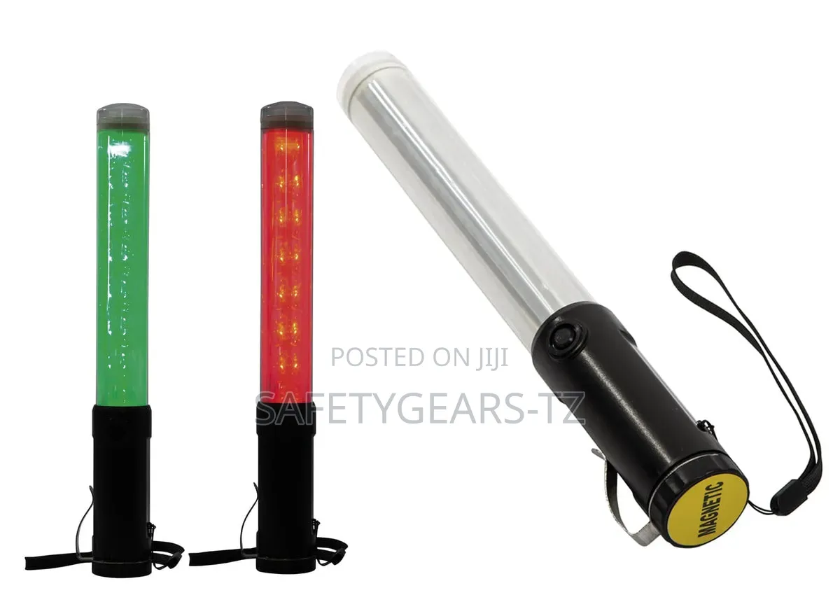 Traffic Signalling Baton LED Red/Green Magnetic Base