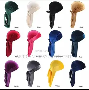 Silk Durag With Smooth Fabric Finish Collection Available