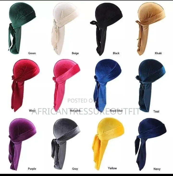 Silk Durag With Smooth Fabric Finish Collection Available
