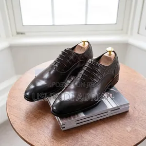 new Stock–viatu Vya Ngoziquality Pure Leather