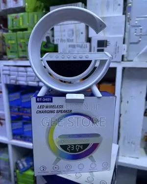 BT-3401 G-Shape LED Wireless Charging Speaker