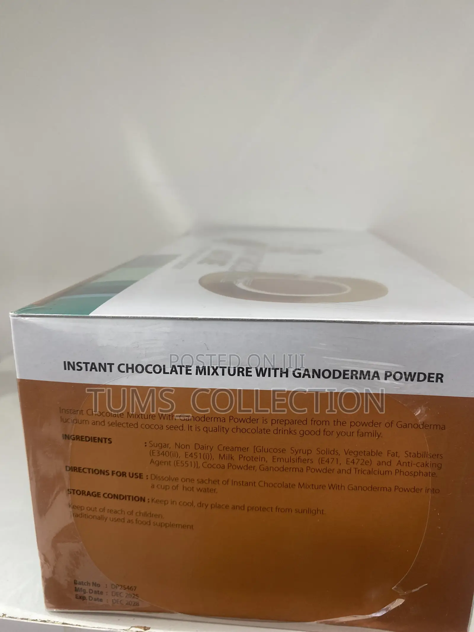 Instant Chocolate Mixture With Ganoderma Powder