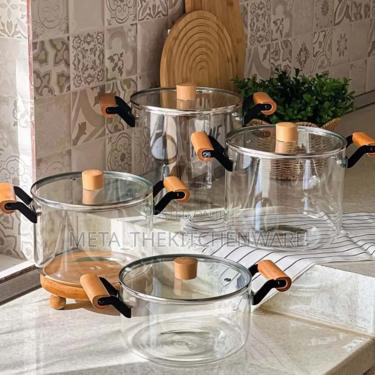 High Borosilicate Glass Cooking Pot