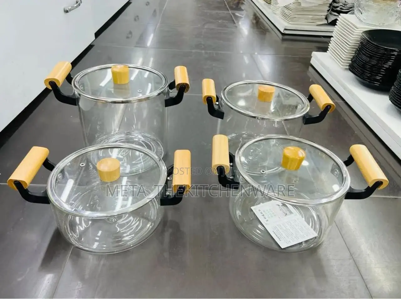 High Borosilicate Glass Cooking Pot