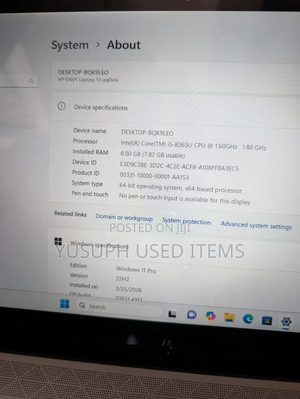 Laptop HP Envy 13 8GB Intel Core 5 HDD 500GB