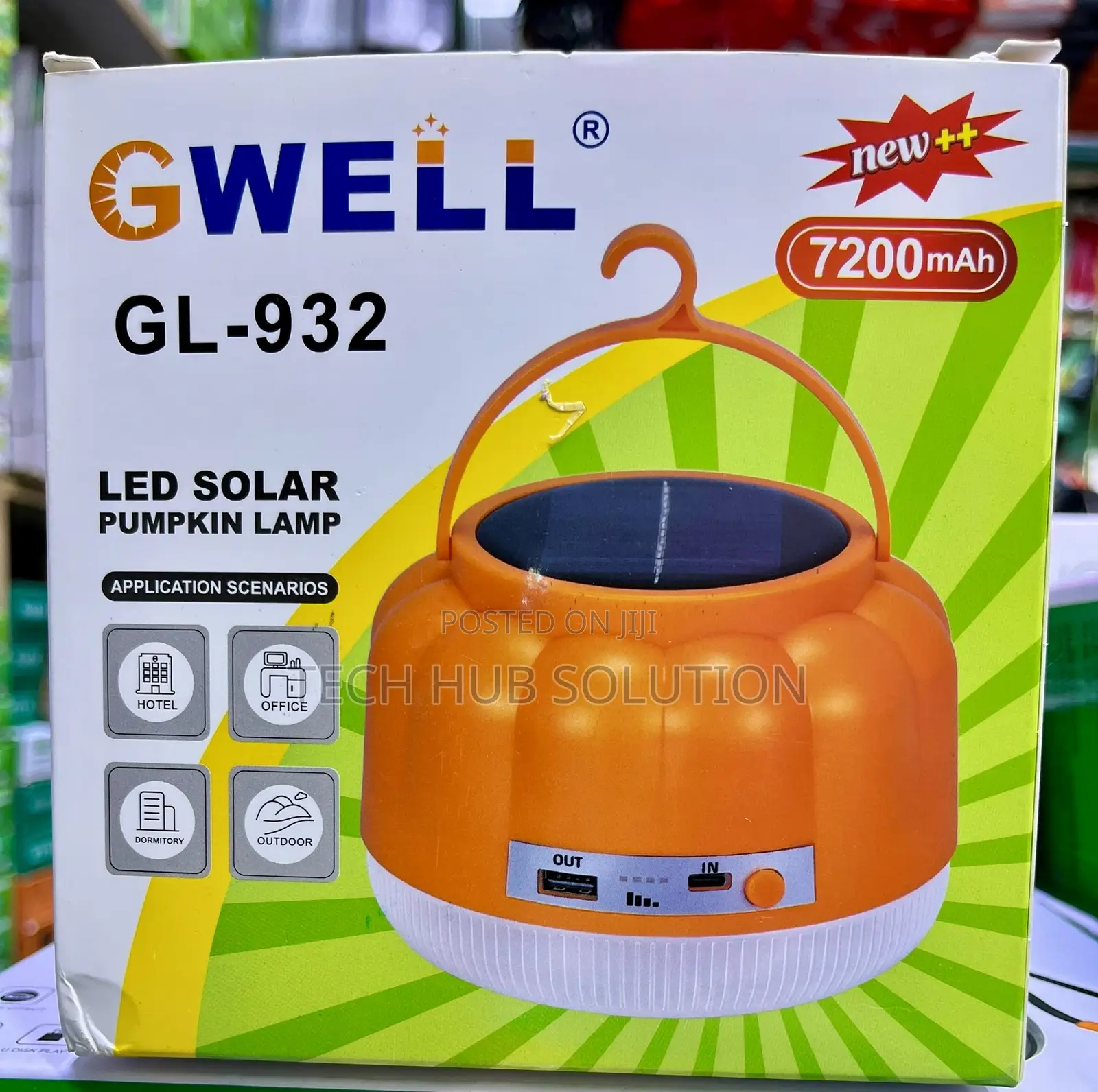 Gwell GL-932 Pumpkin Solar Light