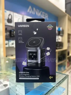 UGREEN Uno 2-in-1 Magnetic Wireless Charging Station 15W – Qi2 Fast
