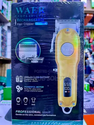 WAER Professional Rechargeable Hair Clipper WA-2096