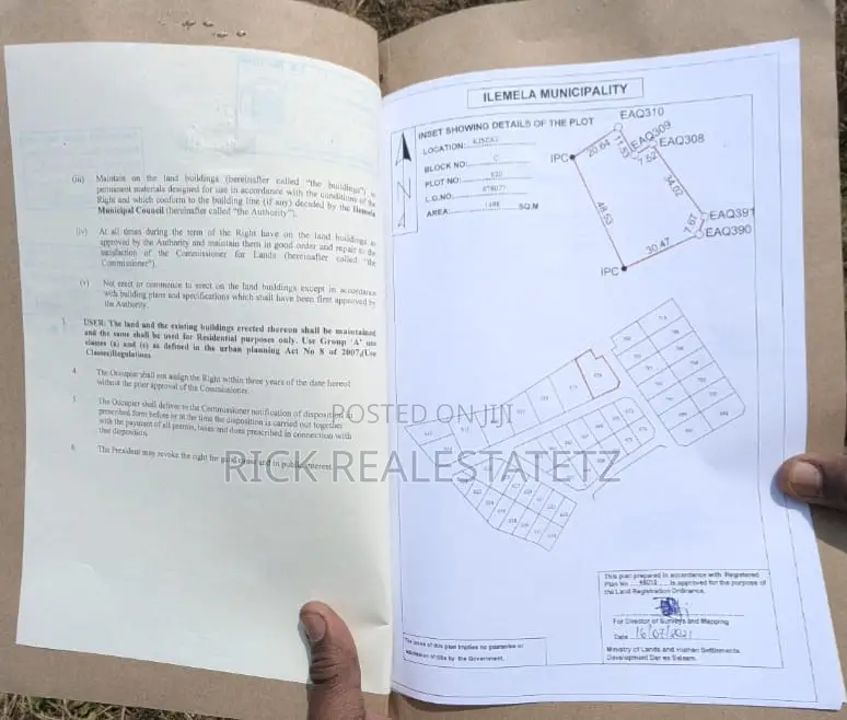 Kiwanja Cha SQM 1,498 Kinauzwa Kiseke - Buyombe