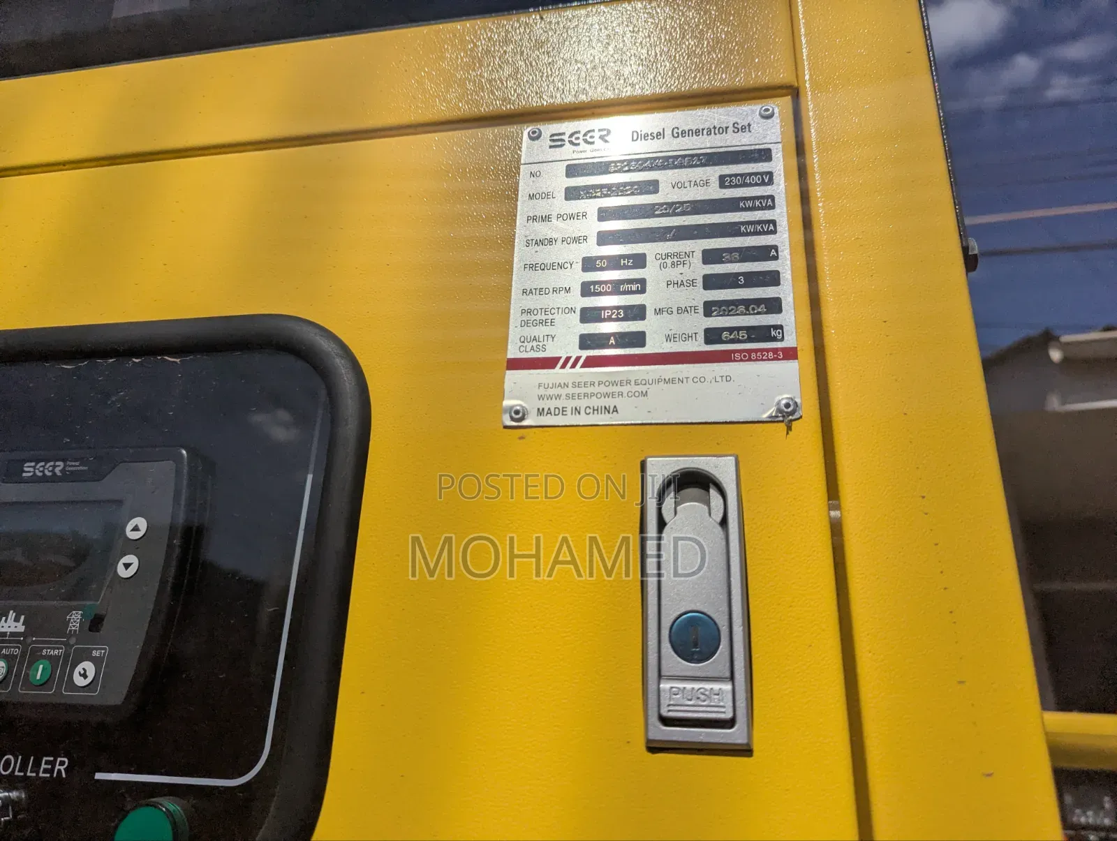 Seer Diesel Generator 25 Kva 