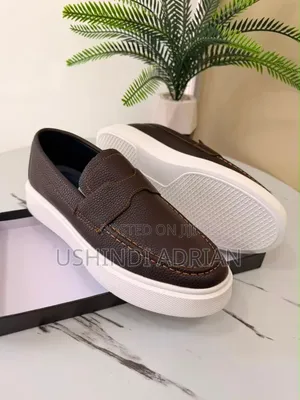 new Stock–viatu Vya Ngoziquality Leather Full Boxed